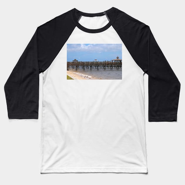Peaceful Waterfront Baseball T-Shirt by Cynthia48